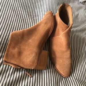 Soludos suede cross-front ankle boots